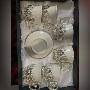 Set of modern cups